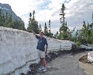 Glacier National Park - Logan Pass Snow Depth June 28