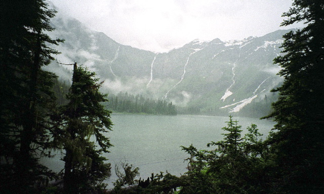 Glacier National Park - Waterfalls From Sperry Glacier
