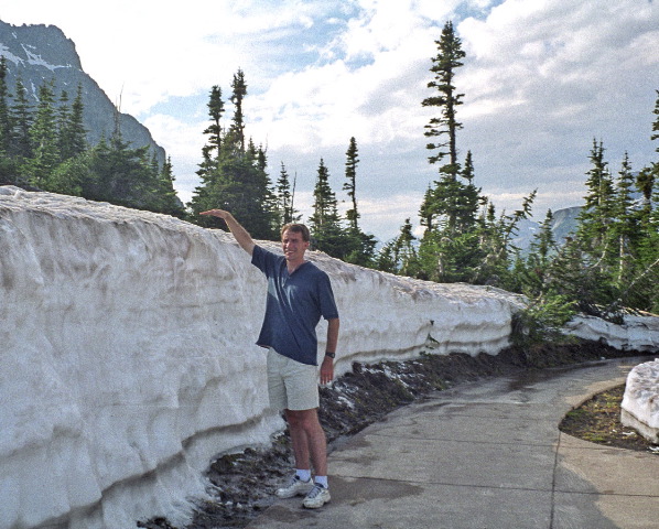 Glacier National Park - Logan Pass Snow Depth June 28