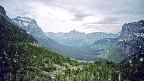 Glacier National Park - Going to the Sun Road Inside Hanging Valley