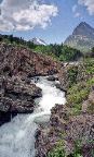 Glacier National Park - Many Glacier Waterfall