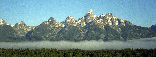 Grand Teton National Park - Grand Tetons Morning Fog
