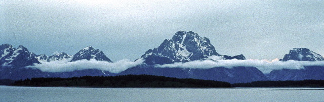 Grand Teton National Park - Grand Tetons Evening Clouds