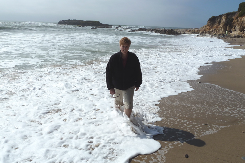 Jodie in Pacific Ocean